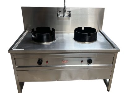 Chinese Wok 2 Burner Cooker