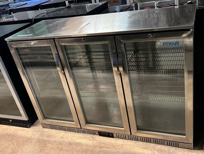 Triple Door Bar Chiller – Stainless Steel - Image 3