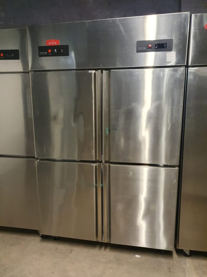 Double Stainless Steel Fridge and Freezer - Image 2