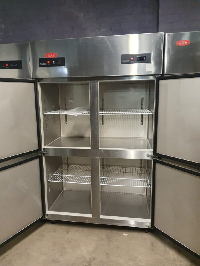 Double Stainless Steel Fridge and Freezer - Image 3