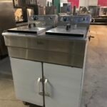 Quattro Floor Standing 2 x 16 litre Twin Tank Electric Fryer
