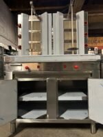 Double Doner Kebab Grill with Storage Cabinet - 6 Burner LPG Gas - Image 4