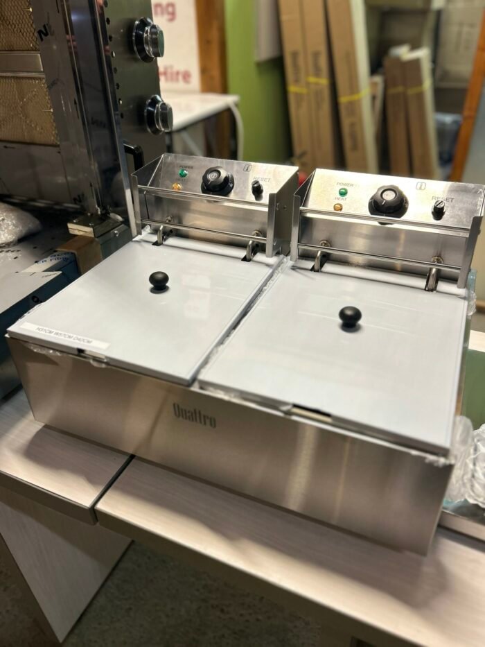 Twin tank 2 x 9 litre commercial electric fryer - Image 2