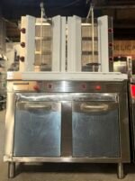 Double Doner Kebab Grill with Storage Cabinet - 6 Burner LPG Gas - Image 2