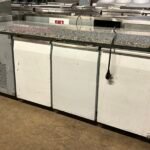 KAZ 3 Door Marble Top Prep Counter