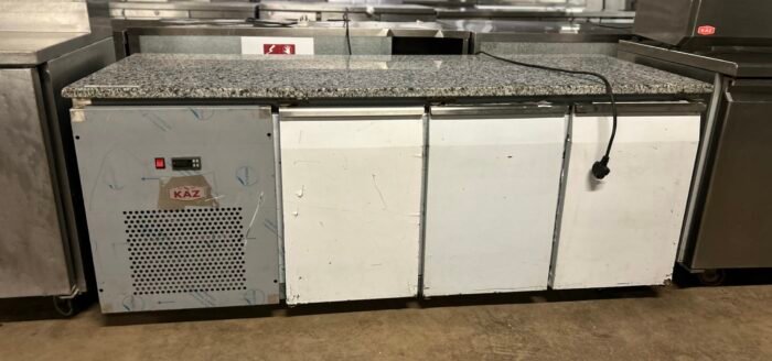 KAZ 3 Door Marble Top Prep Counter - Image 2